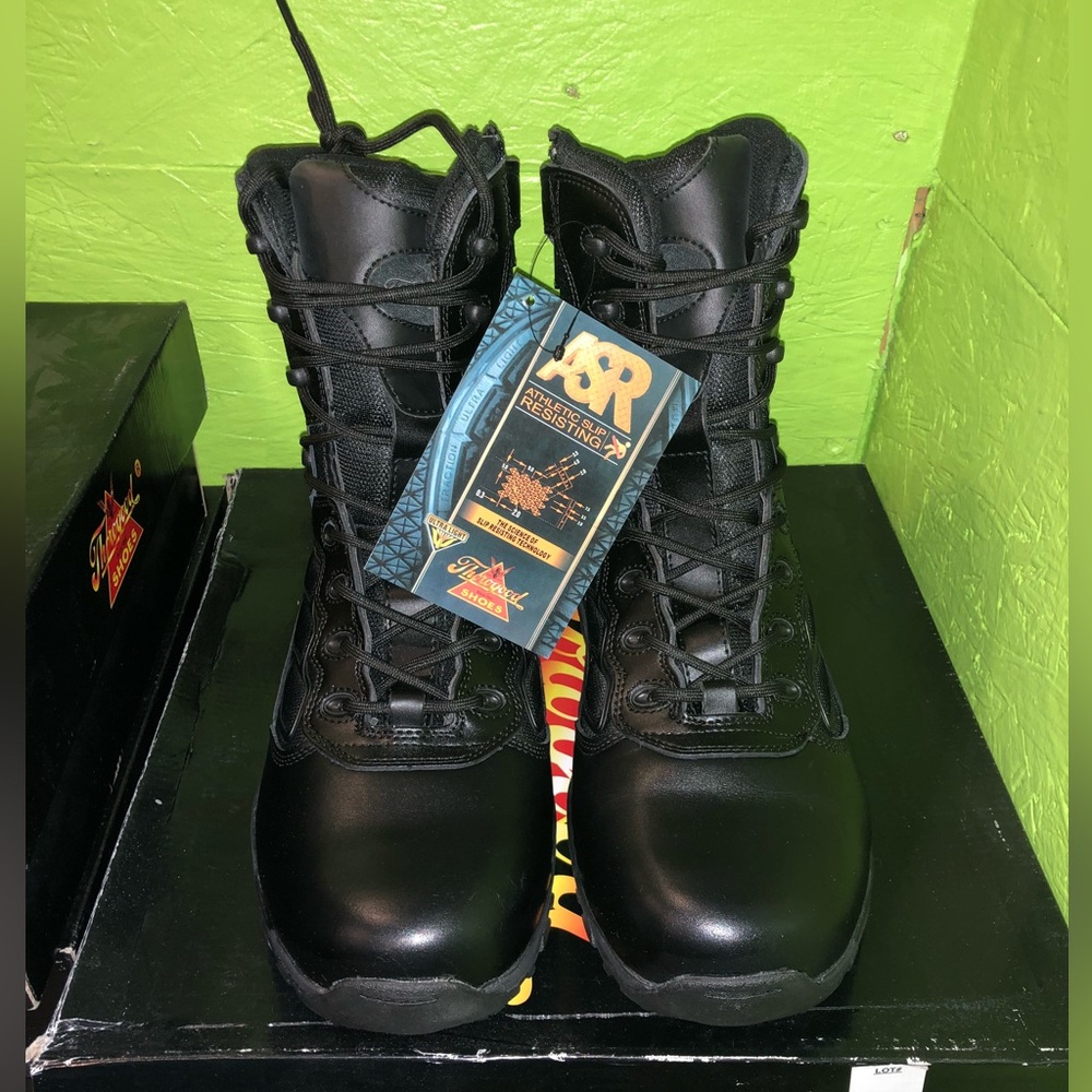 Thorogood A.S.R Tactical 8 Leather/Nylon Side Zip Boots Several Size 11.5 Mens